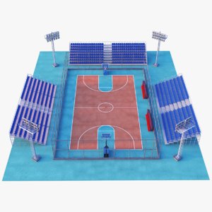 basketball court 3D model