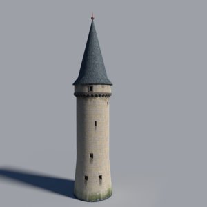 castle tower 3D model