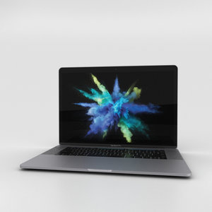 3D apple macbook mac model