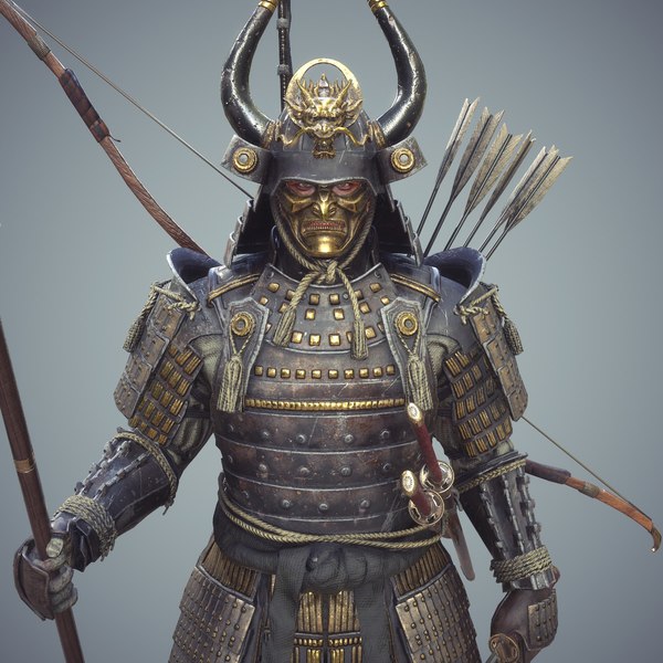 Samurai character unity rigged 3D model - TurboSquid 1325881