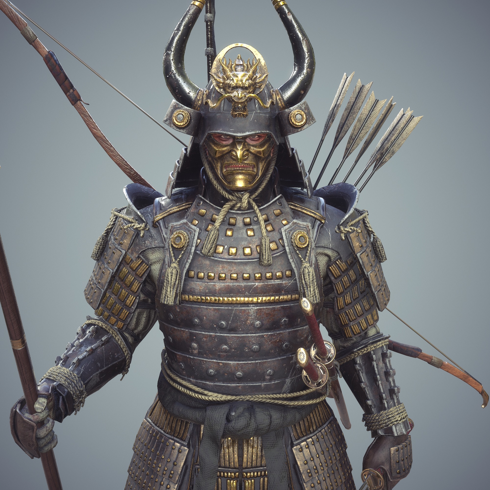 Samurai character unity rigged 3D model - TurboSquid 1325881