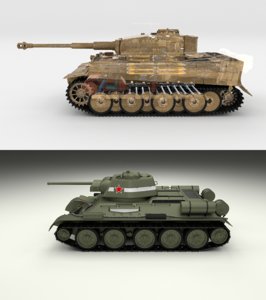 3D pack tiger early interior model