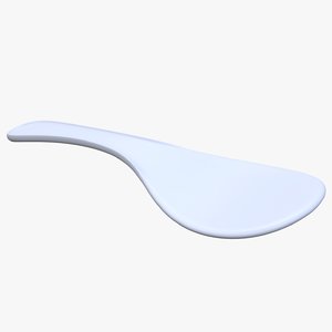 3D plastic spoon
