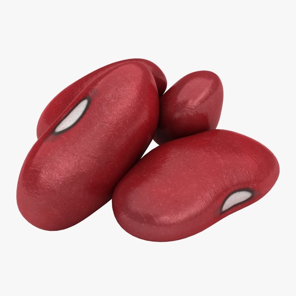 3D realistic red kidney bean