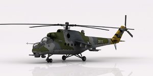 3D helicopter mi-24 czech air force