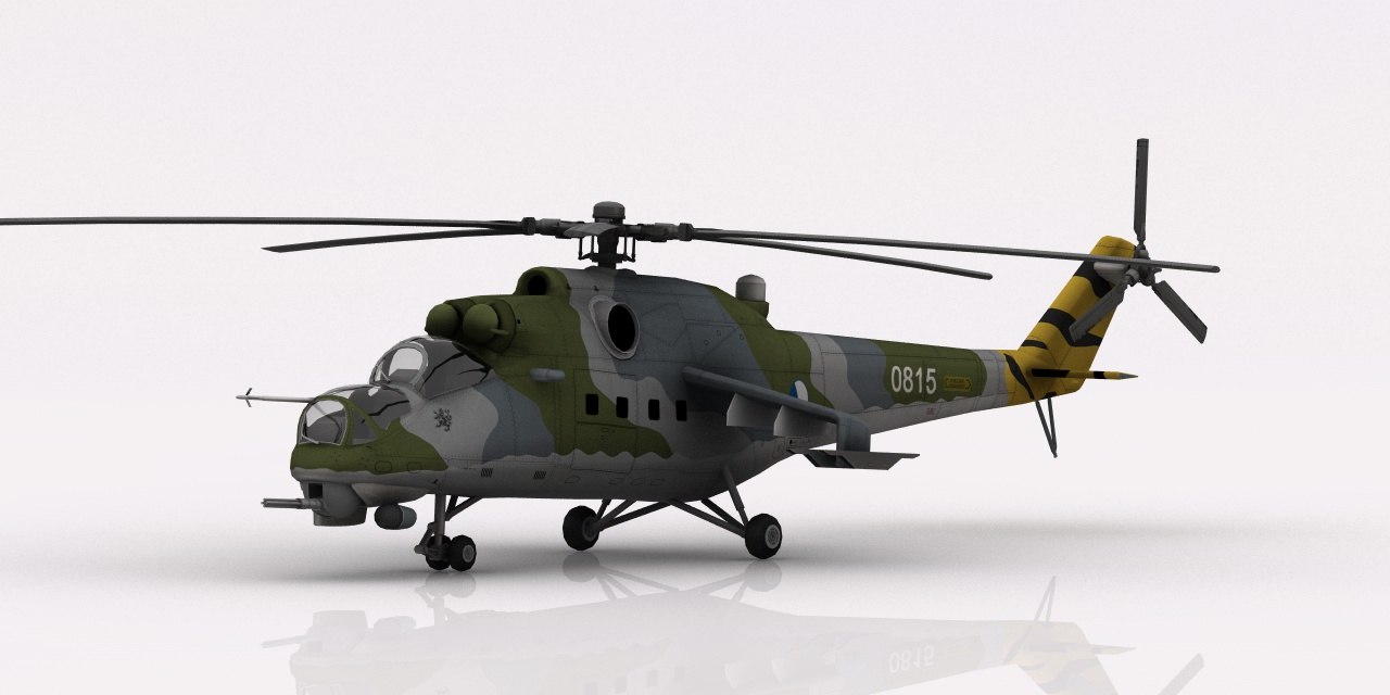 3D helicopter mi-24 czech air force - TurboSquid 1326061