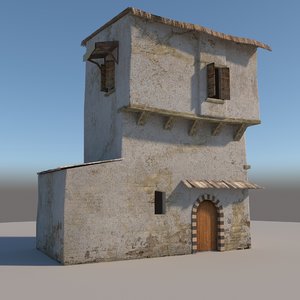 3D old house model