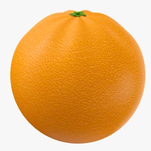 3D model orange fruit