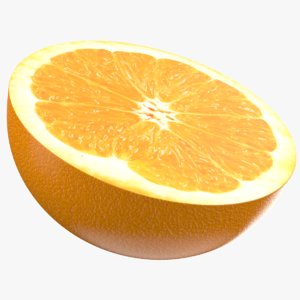 orange fruit 3D