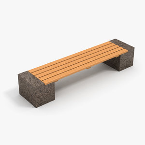 bench 3D model