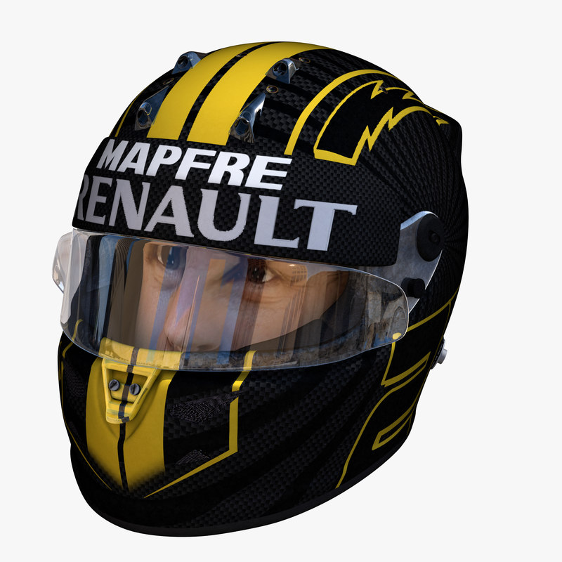 3D hulkenberg helmet e model - TurboSquid 1326273