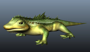 3D lizard rigg targa model