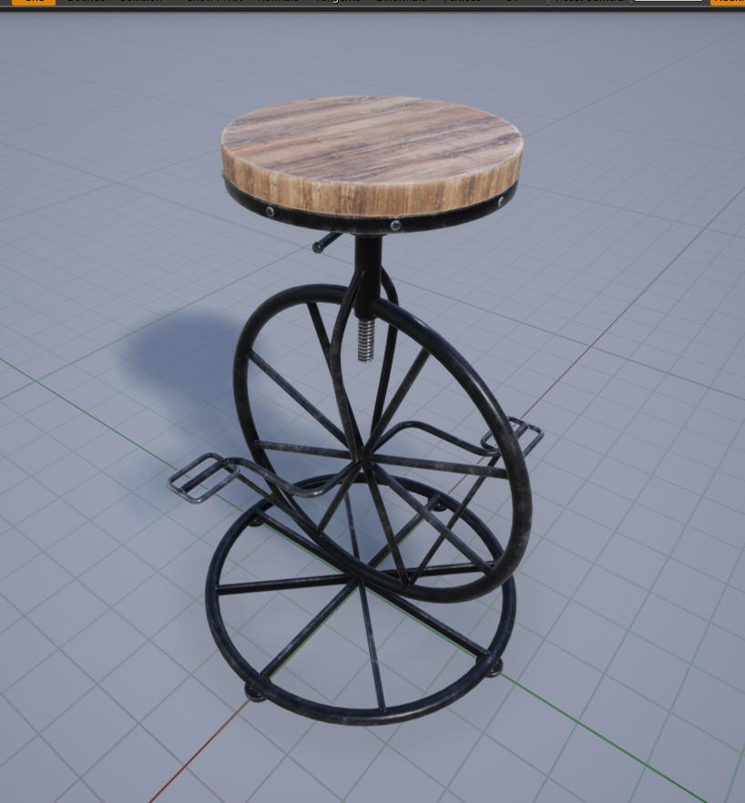 3D bicycle wheel bar stool model TurboSquid 1326487