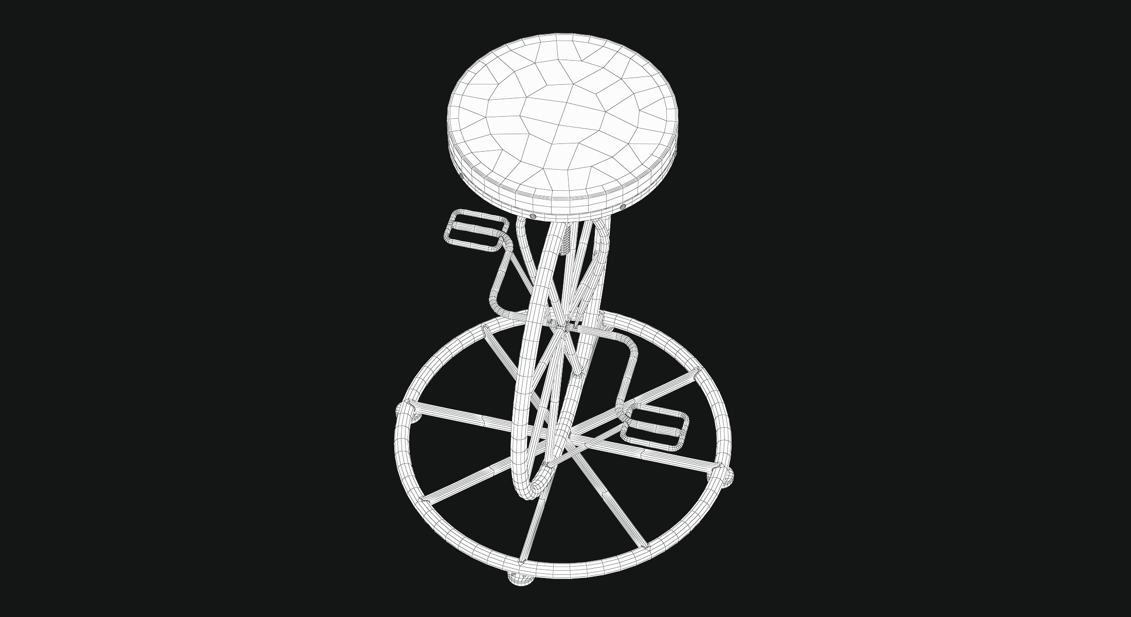 3D bicycle wheel bar stool model TurboSquid 1326487