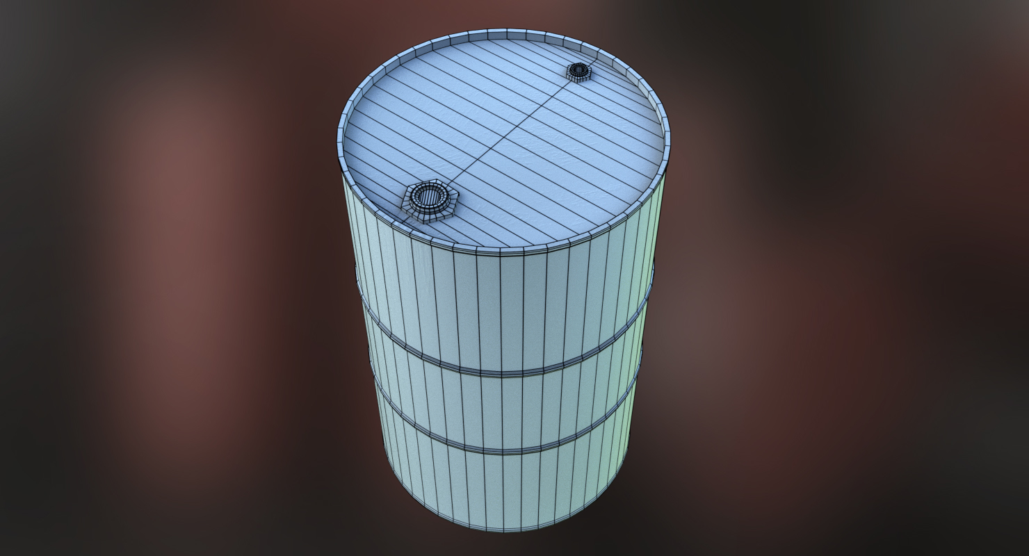 油桶3d模型