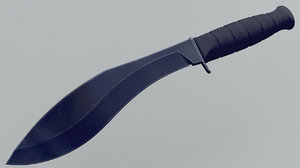 3D model knife kukri