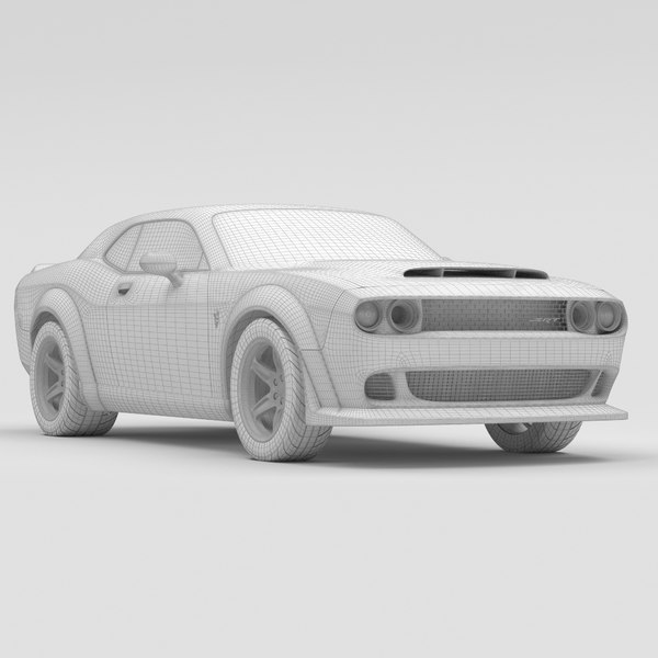 3D dodge challenger demon srt - TurboSquid 1326570