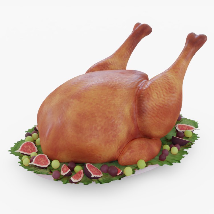 3D thanksgiving turkey model - TurboSquid 1326596