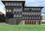 football administrative building facade 3D model
