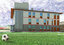 football administrative building facade 3D model
