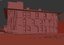 football administrative building facade 3D model