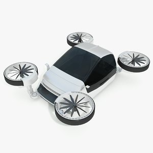 3in1 drone-car-boat hybrid sci-fi 3D model