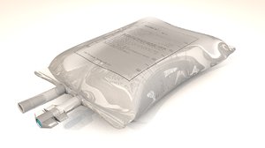 3D model serum glucose liquid bag