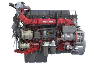 mack mp8 truck engine 3D model