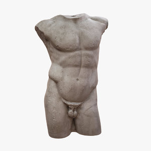 3D diadoumenos torso model