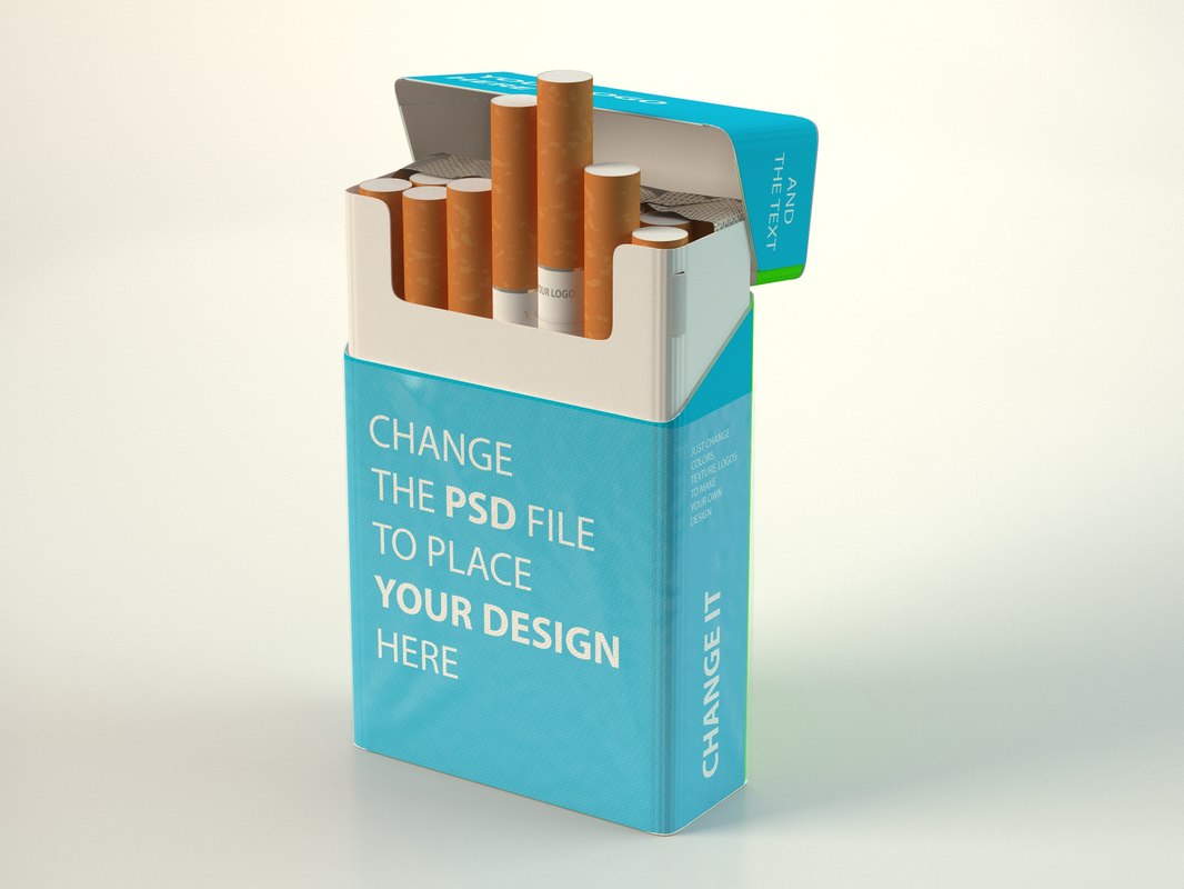 Cigarette pack 3D model - TurboSquid 1327401