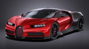 bugatti chiron sport 3D model