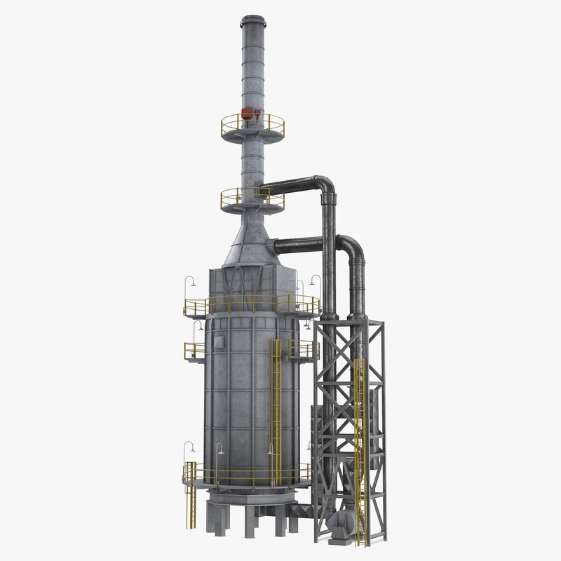 3D oil refinery furnace - TurboSquid 1327462