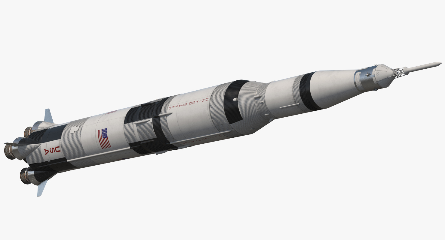 超重土星v火箭3d模型