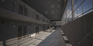 3D prison cell model