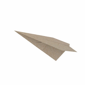folding paper - plane 3D model