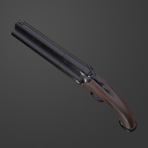 Free triple barrel shotgun pbr 3D model - TurboSquid 1327535