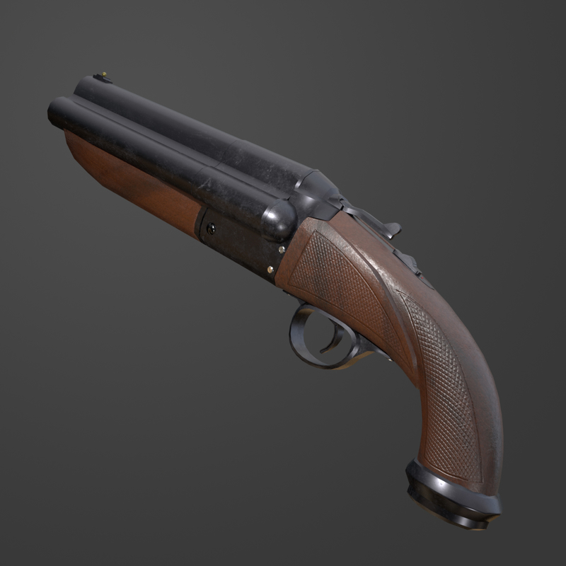 Free Triple Barrel Shotgun Pbr 3d Model - Turbosquid 1327535