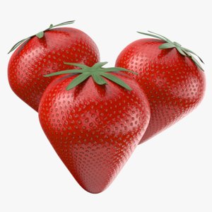 3D strawberry fruit
