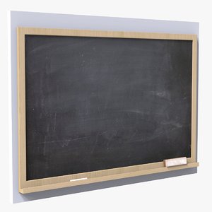 3D model chalkboard eraser