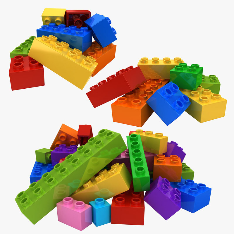 3D realistic lego bricks 2 model - TurboSquid 1327675