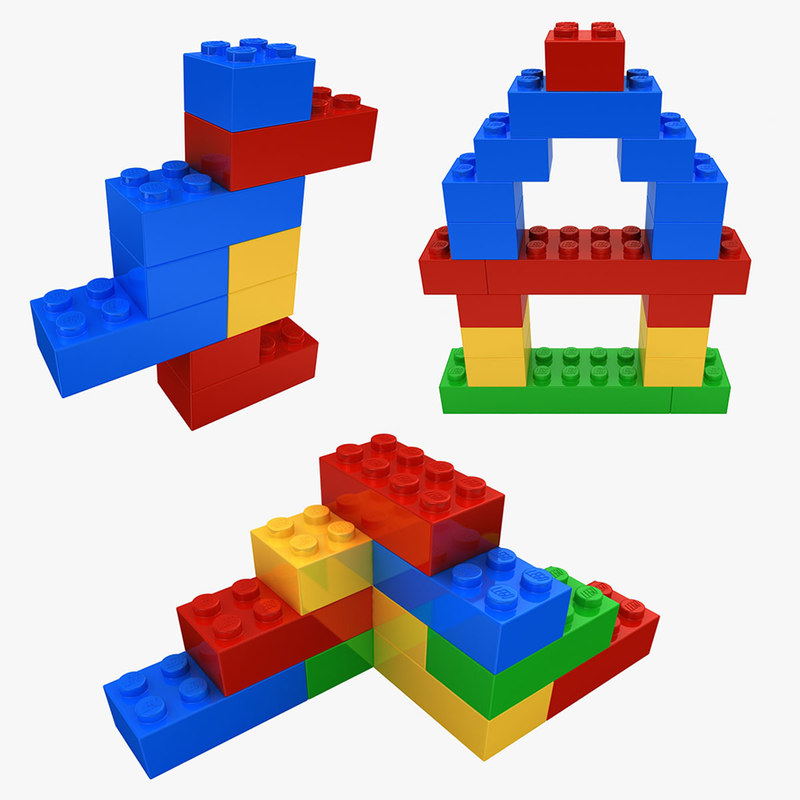 Realistic lego bricks shapes 3D - TurboSquid 1327694