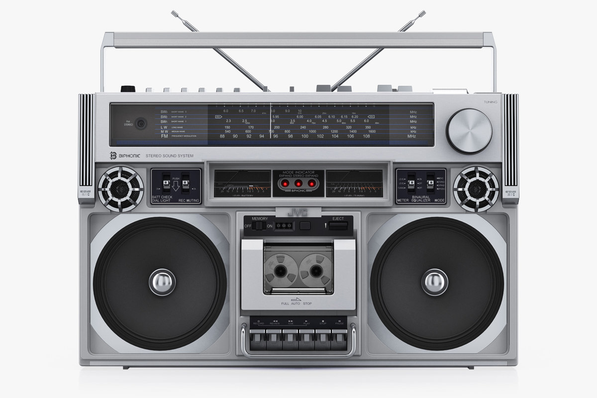 3D retro boombox jvc rc838 TurboSquid 1327897