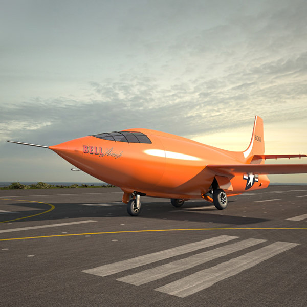 3D bell x-1 x model - TurboSquid 1328053