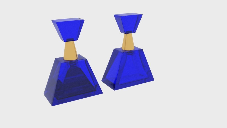 3D perfume bottle triangle model TurboSquid 1328164