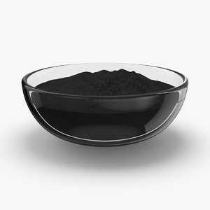 3D powdered-charcoal---bowl model