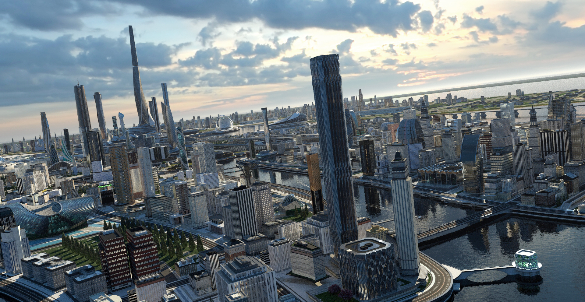 3D scene city - TurboSquid 1328300