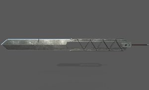 3D claymore sword weapons