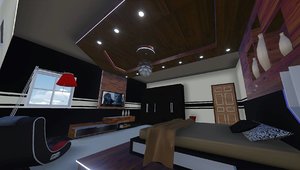 modern bedroom 3D model