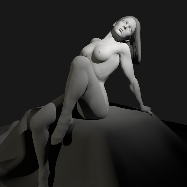nude female art 3D model