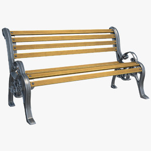 3D classic bench